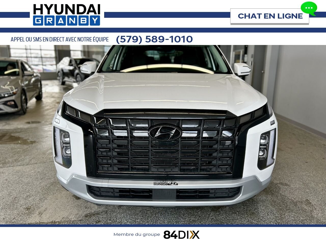 2023 Hyundai Palisade White Granby - photo #2