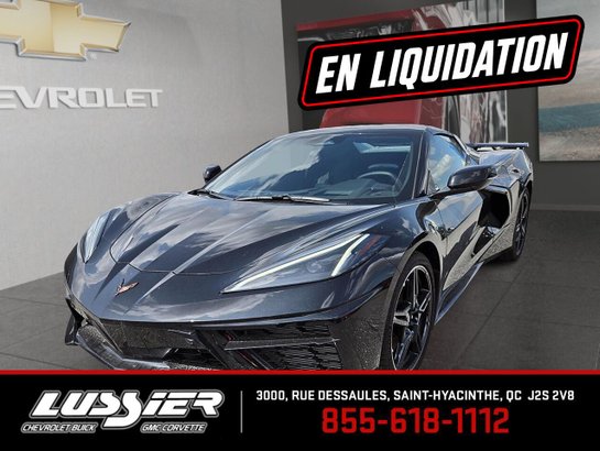 Chevrolet Corvette Stingray cabriolet 2 portes avec 2LT 2025 Noir