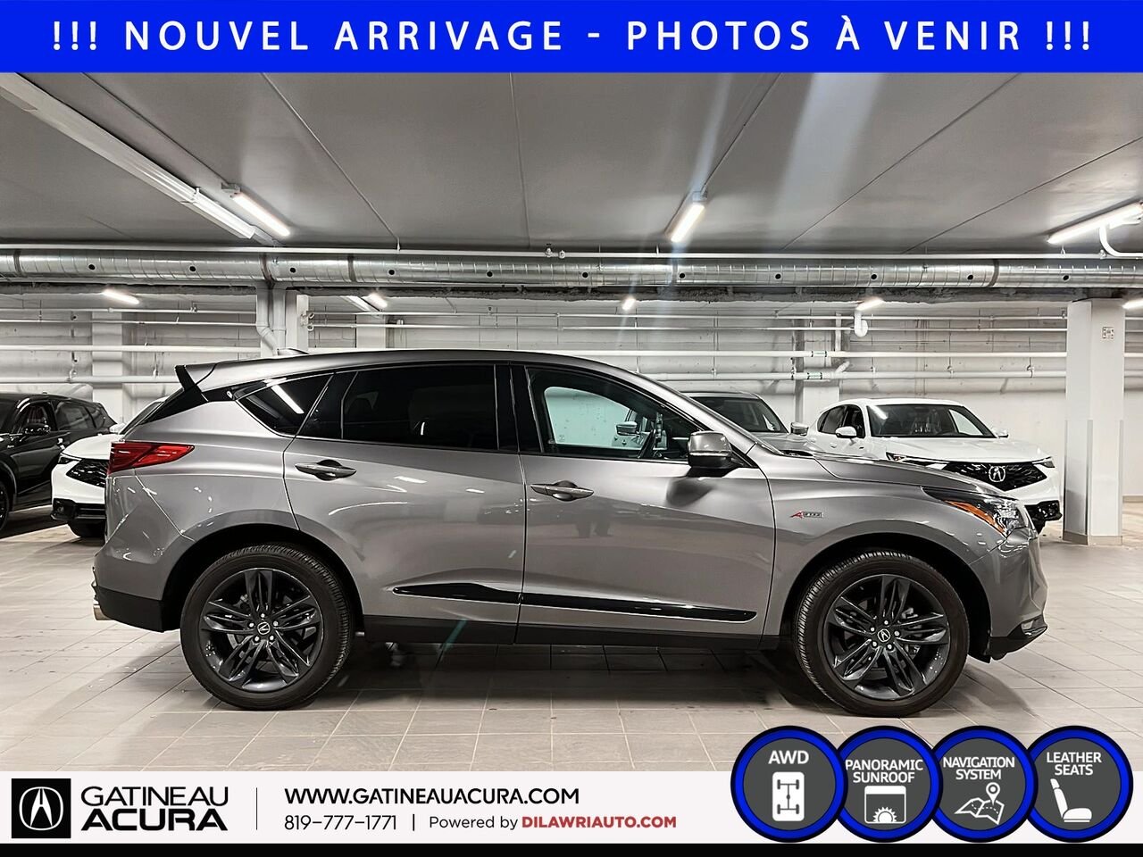 Acura RDX A-Spec SH-AWD 2024 Gris Gatineau - photo #3