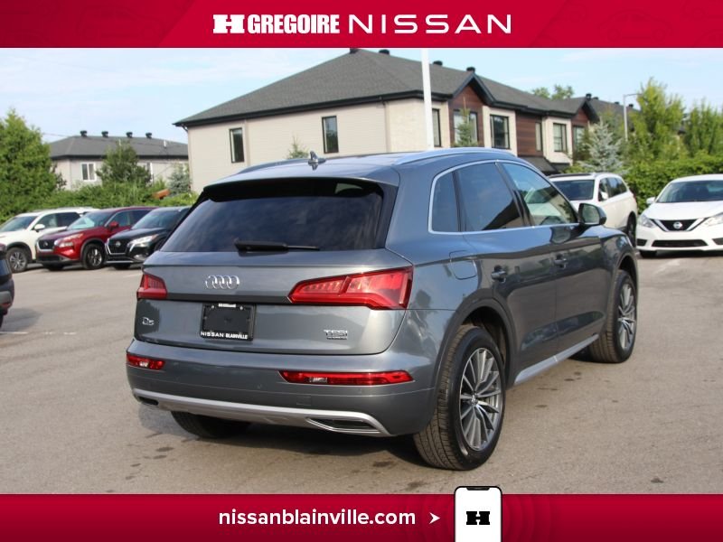 Audi Q5 BA6173 | PROGRESSIV TFSI BLUETOOTH BANCS CHAUFFANTS CUIR CA 2018 Gris Laval - photo #8