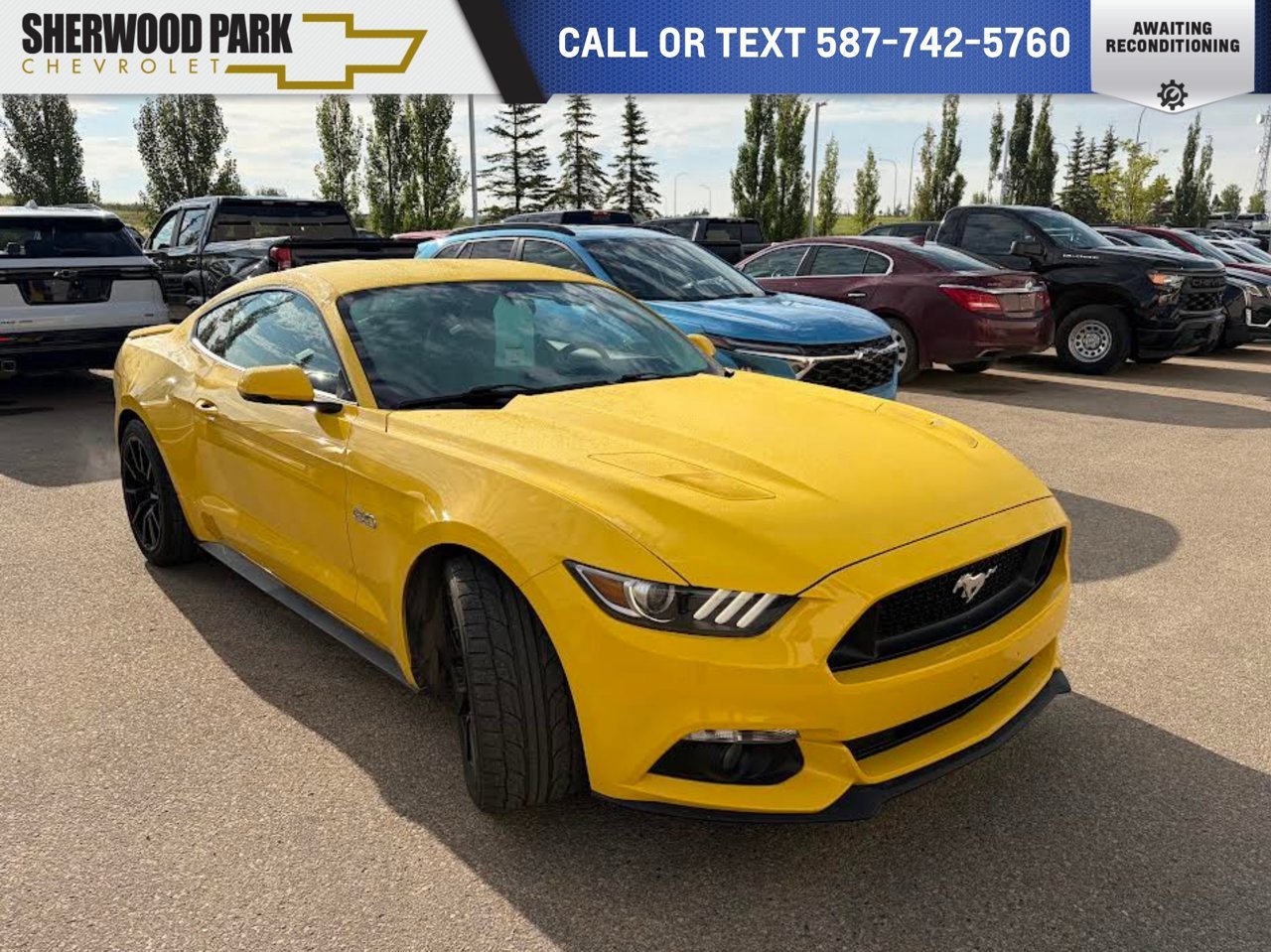 2015 Ford Mustang 2dr Fastback GT Premium Yellow Sherwood Park - photo #0