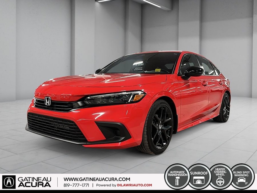 Honda Civic *** UN PROPRIO + CLEAN CARFAX *** 2022 Rouge