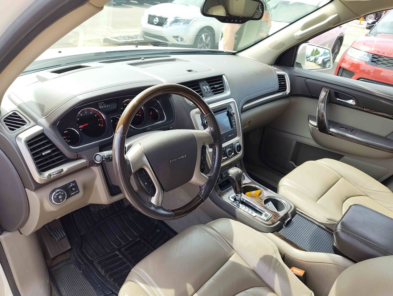 2013 GMC Acadia AWD 4dr Denali White Sherwood Park - photo #6