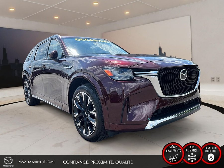 Mazda CX-90 hybride léger Signature | TOIT OUVRANT | CAMÉRA 360 | 2025 Rouge