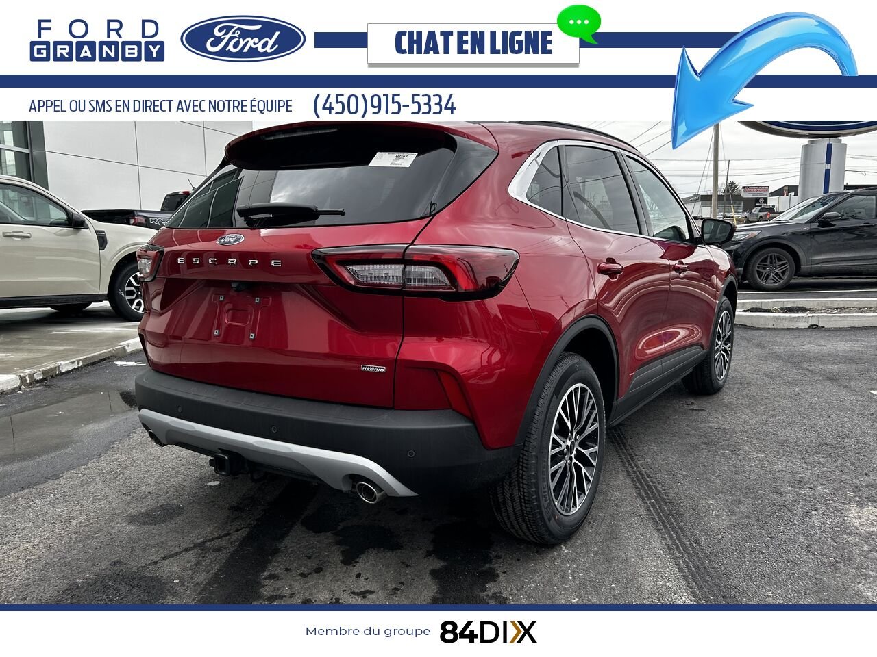 Ford Escape 2025 Rouge vitesse métallisé teinté verni Granby - photo #2