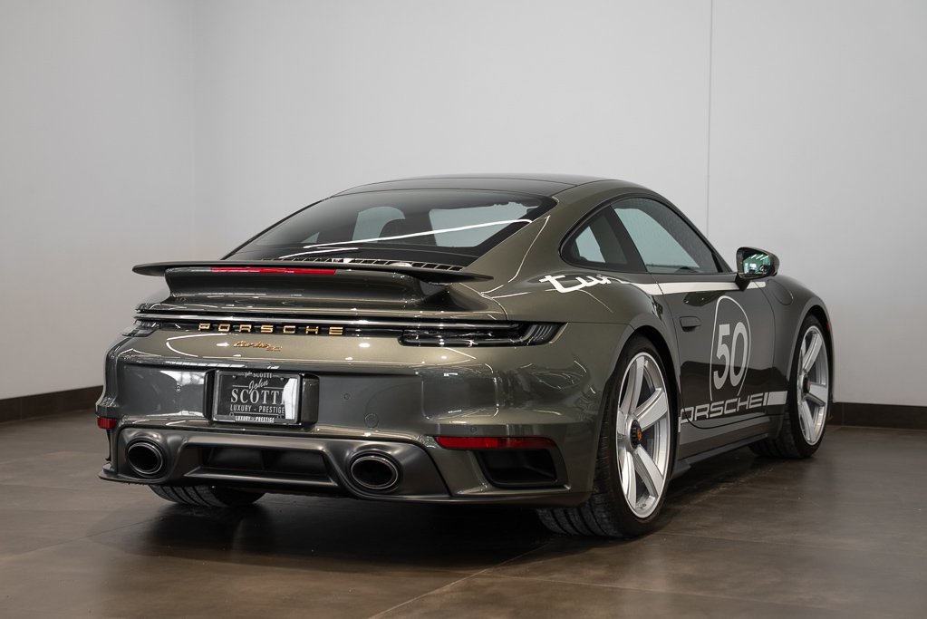 Porsche 911 Turbo 50 Years Coupe 2025 Vert Kirkland - photo #3