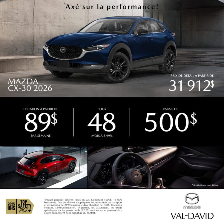 Mazda val david promo juin CX 30 2026 1024x1024