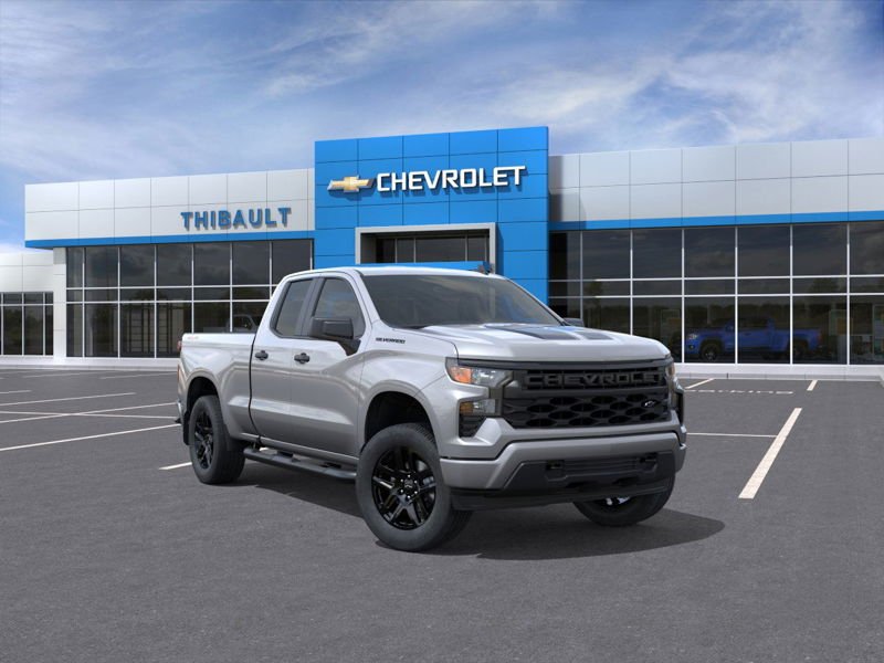 CHEVROLET SILVERADO 1500 Custom cabine double 4RM 147 po 2026 Gris Sherbrooke - photo #0