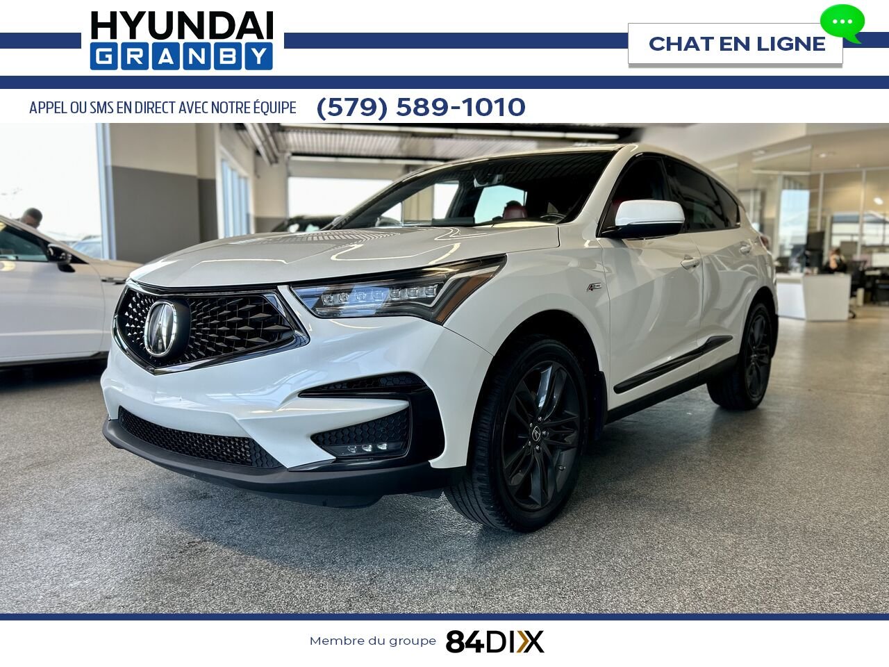 Acura RDX 2019 Blanc Granby - photo #3