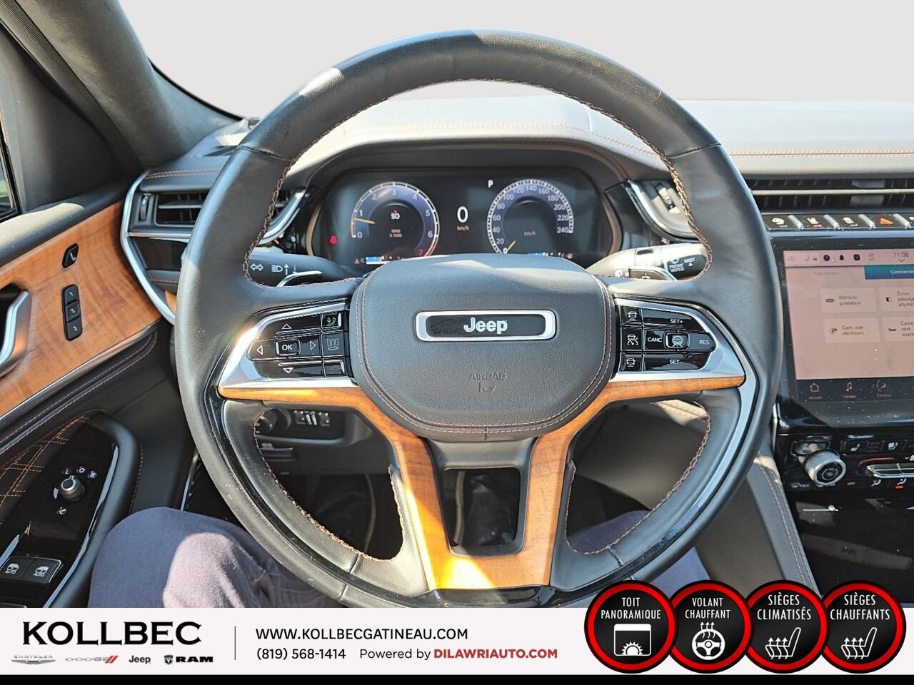 2023 JEEP GRAND CHEROKEE 26961 | Summit Reserve 4x4 Black Gatineau - photo #8
