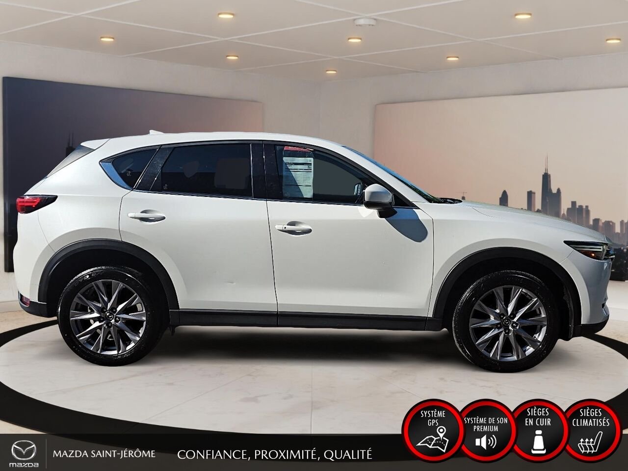 2019 Mazda CX-5 GT | TOIT OUVRANT | CUIR | AWD | White Saint-Jérôme - photo #4