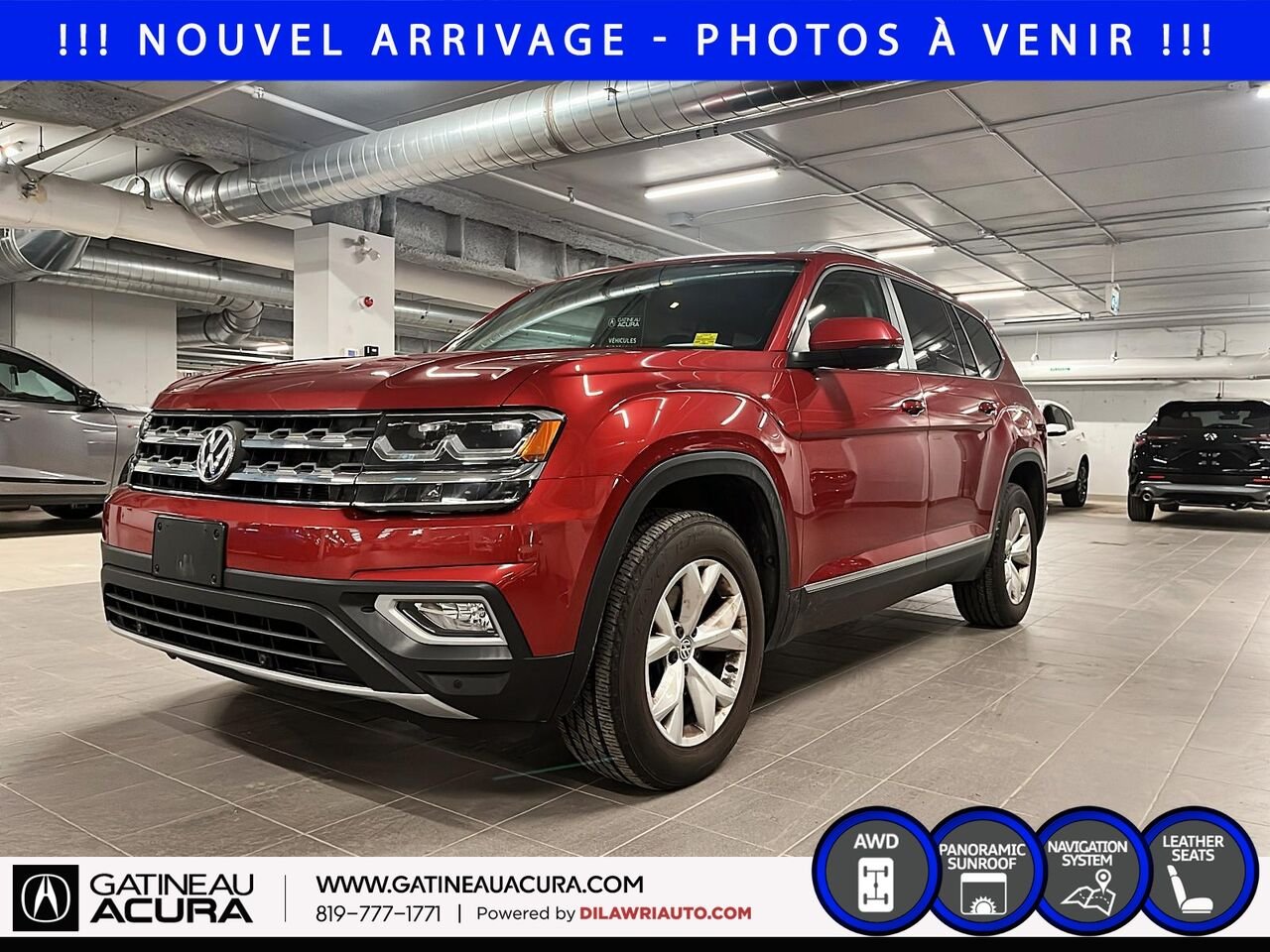 2018 Volkswagen Atlas Highline 3.6 FSI 4MOTION Red Gatineau - photo #0
