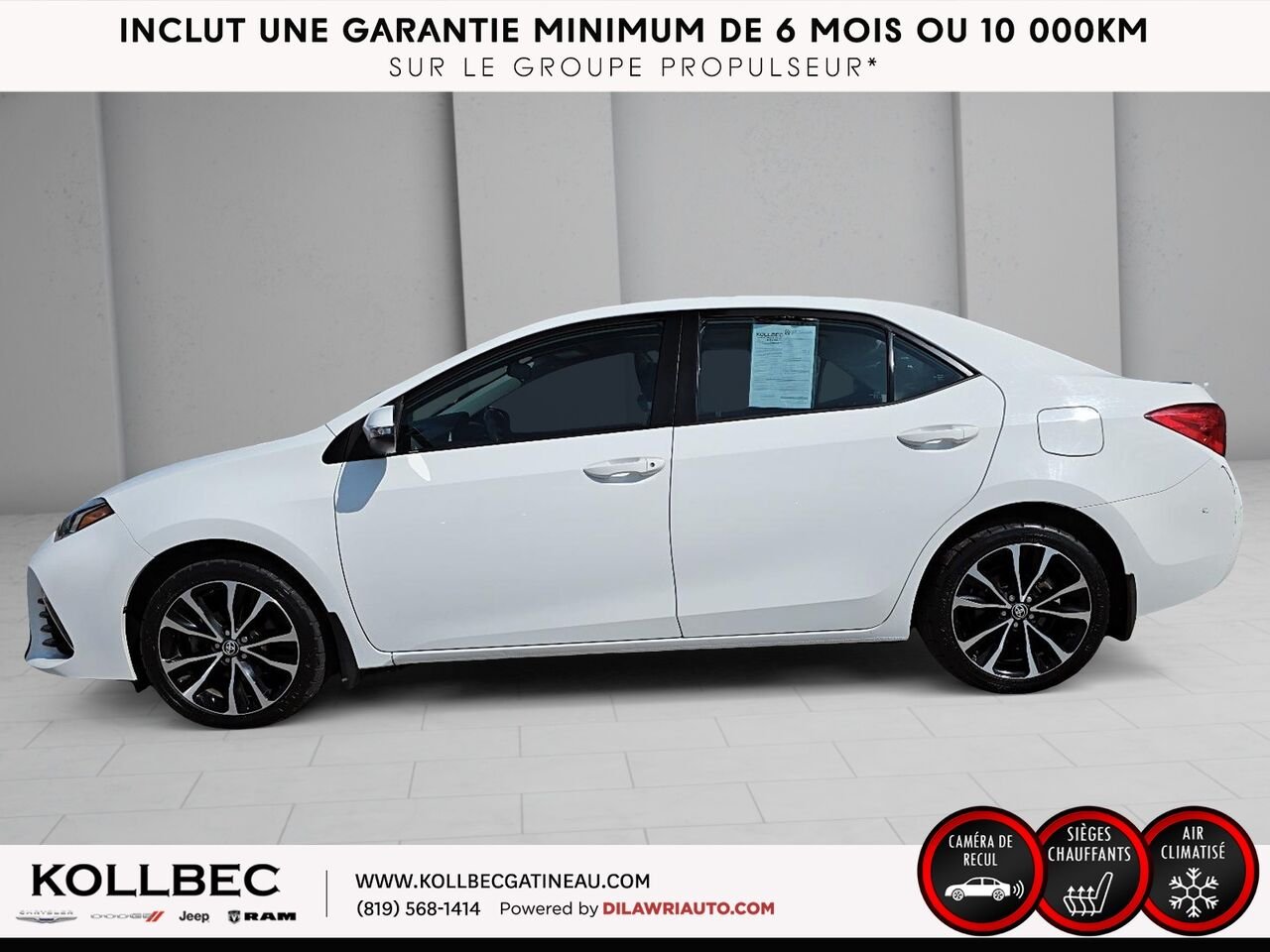 TOYOTA COROLLA SE 2018 Blanc Ottawa & Gatineau - photo #19