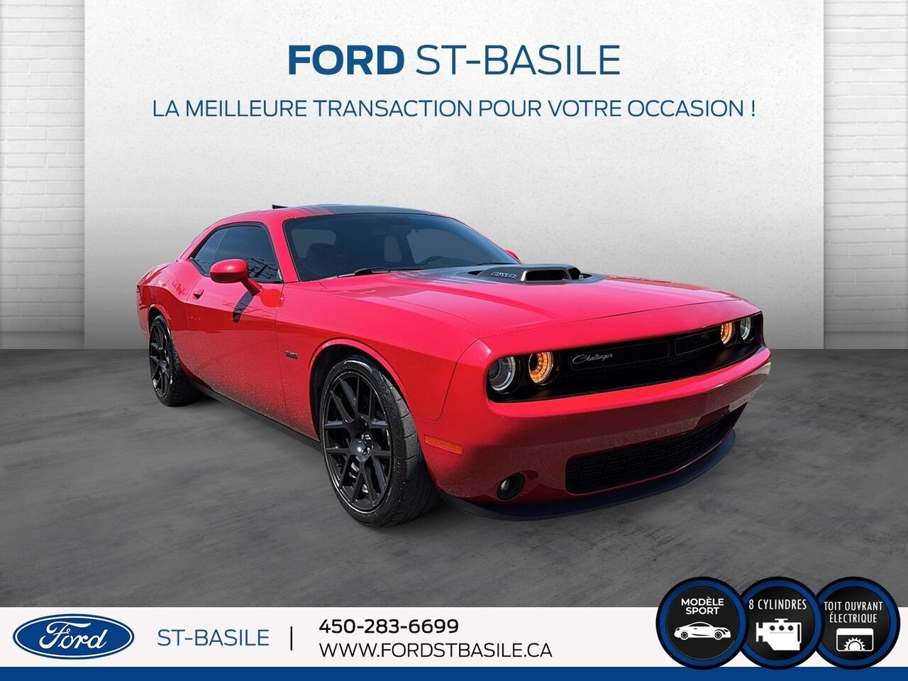 2017 DODGE CHALLENGER Red Saint-Basile-le-Grand - photo #9