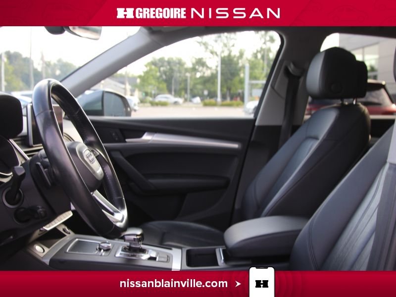 Audi Q5 BA6173 | PROGRESSIV TFSI BLUETOOTH BANCS CHAUFFANTS CUIR CA 2018 Gris Laval - photo #12
