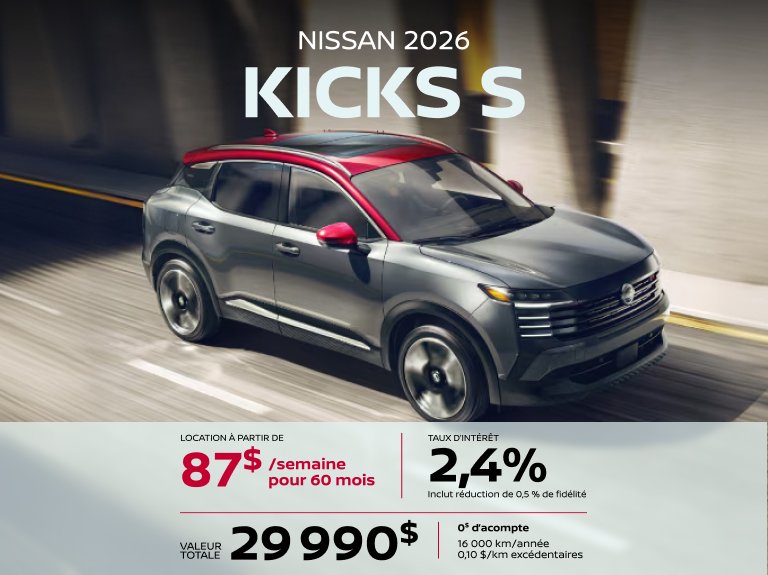 Nissan blainville Accueil juin KICKS S