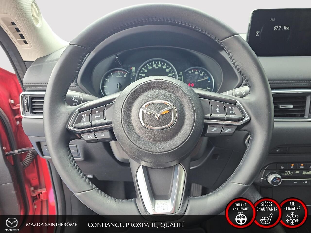 2025 Mazda CX-5 GS | CUIR | AWD | MAGS | Red Saint-Jérôme - photo #13