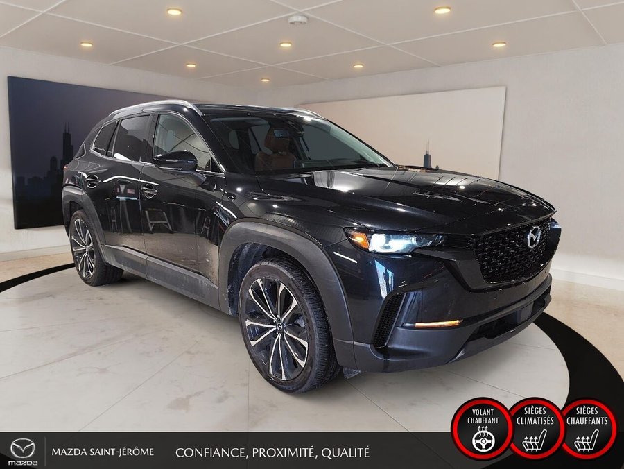 Mazda CX-50 GT | CUIR BRUN | TOIT PANORAMIQUE | AWD | 2024 Noir