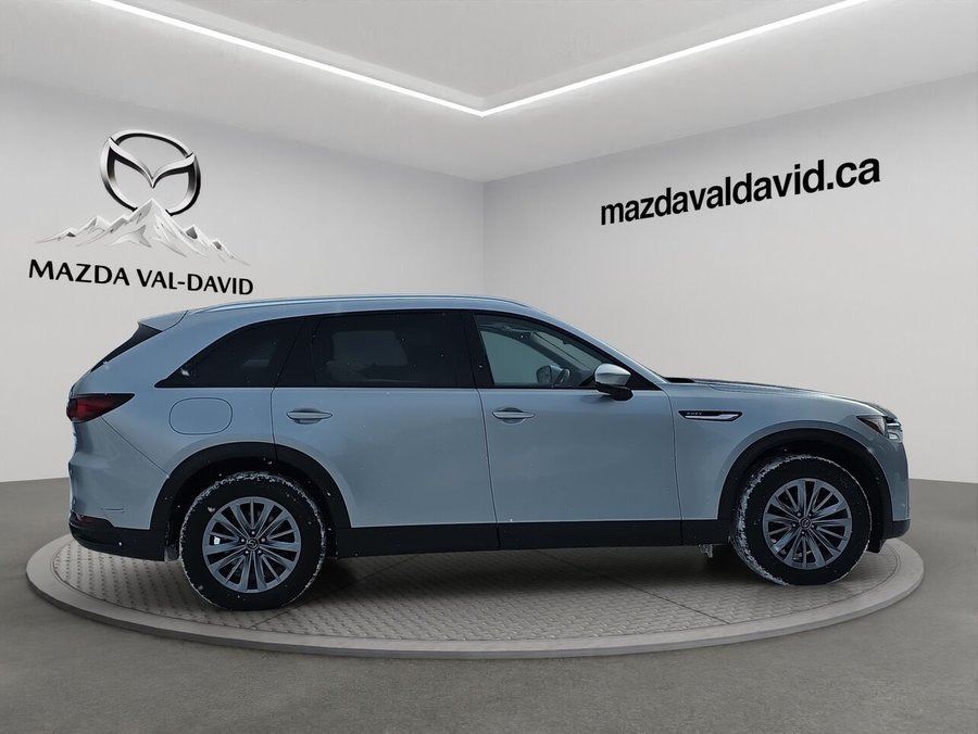 Mazda CX-90 hybride rechargeable GS-L AWD, 7 passagers, Volant chauffant, Sièges chauffant, Toit ouvrant panoramique 2024 Gris