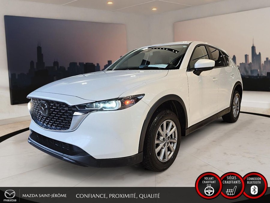 MAZDA CX5 GS | AWD | CUIR | MAGS | 2023 Blanc