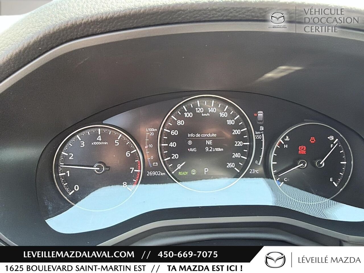 Mazda CX-90 hybride léger GT TI 2024 gray Laval - photo #11