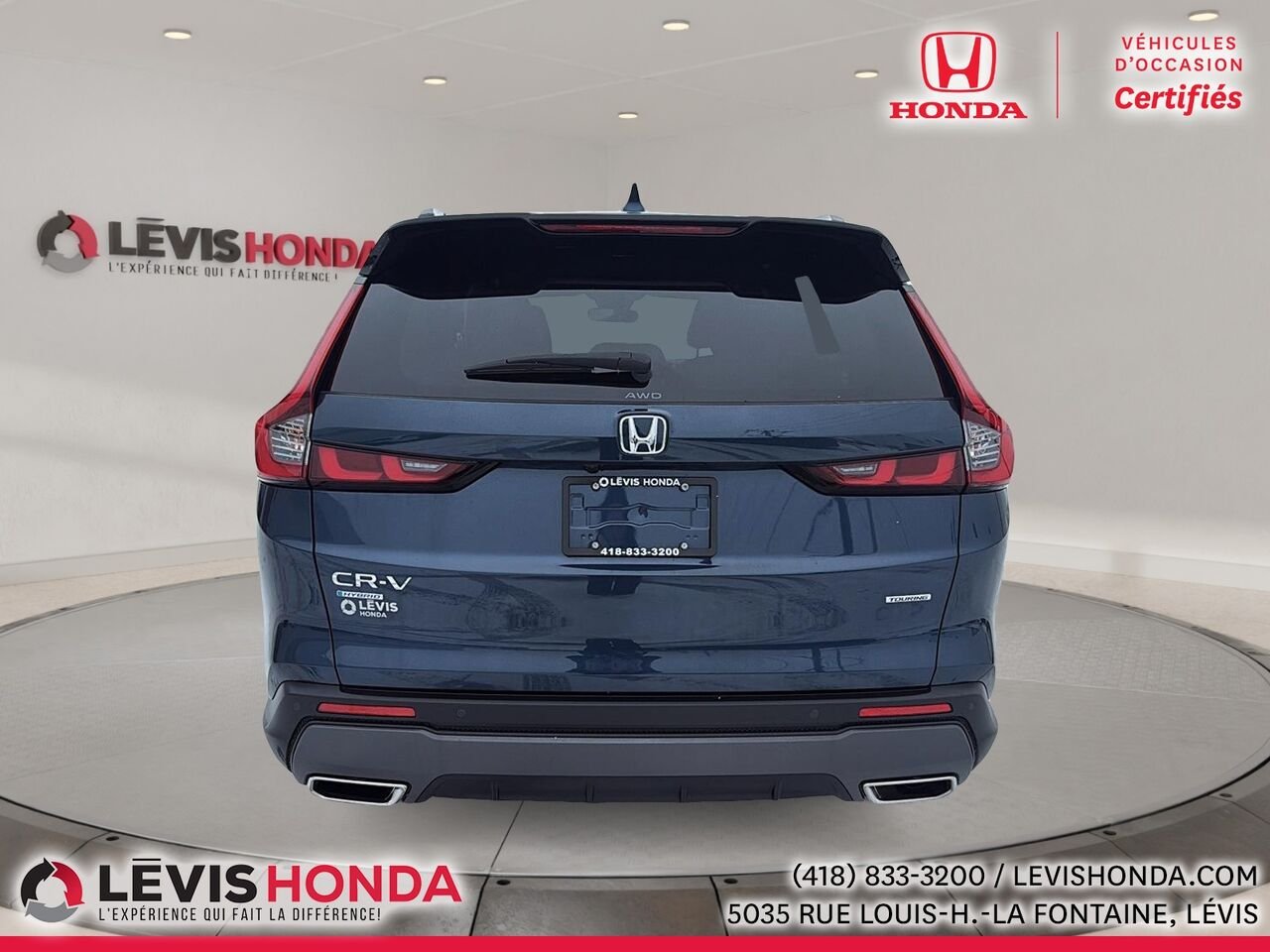 Honda CR-V Touring Hybride AWD Touring Traction Intégrale 2025 Bleu Lévis - photo #10