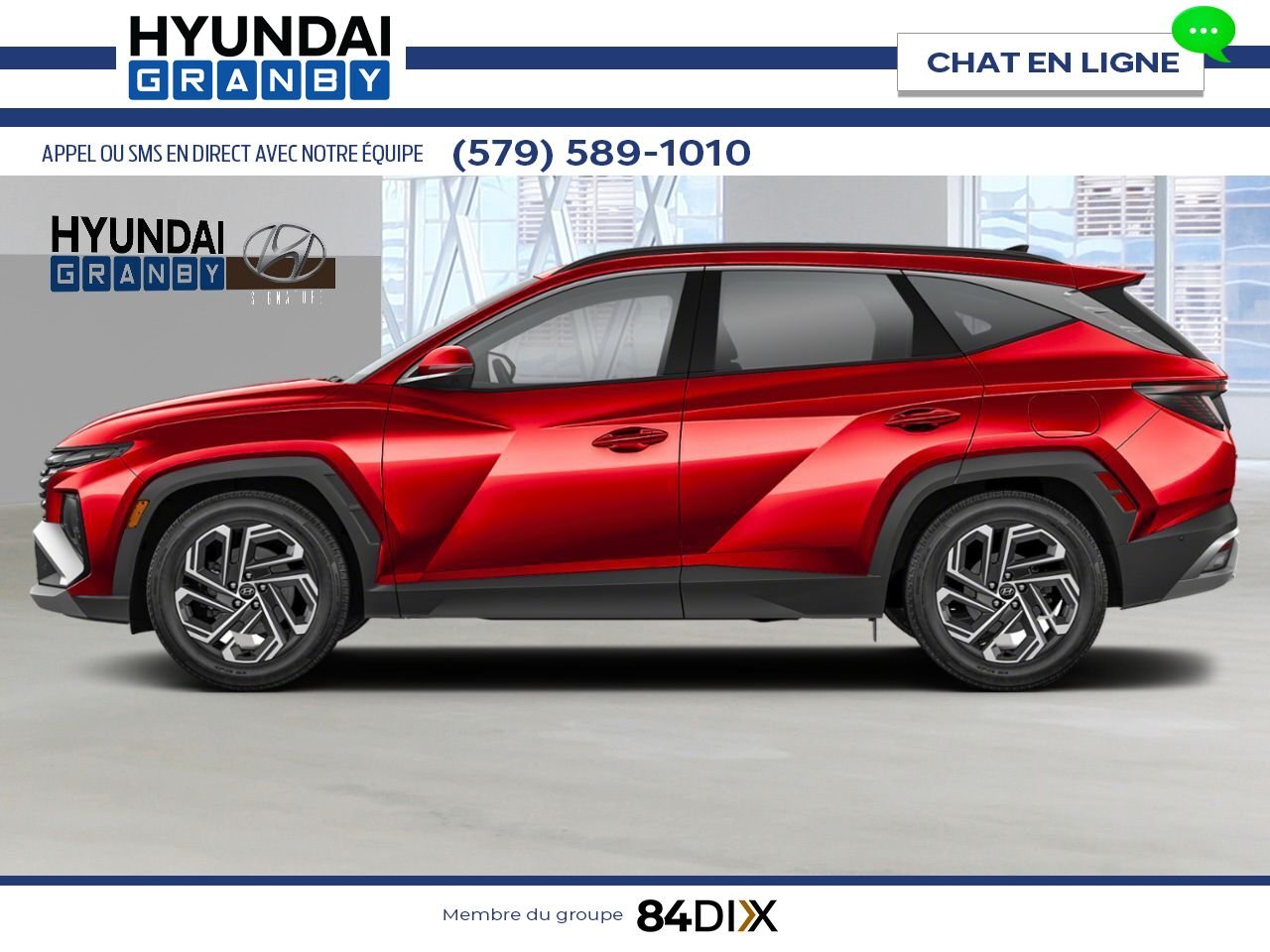 HYUNDAI Tucson hybride rechargeable 2025 Blanc cristal Granby - photo #1