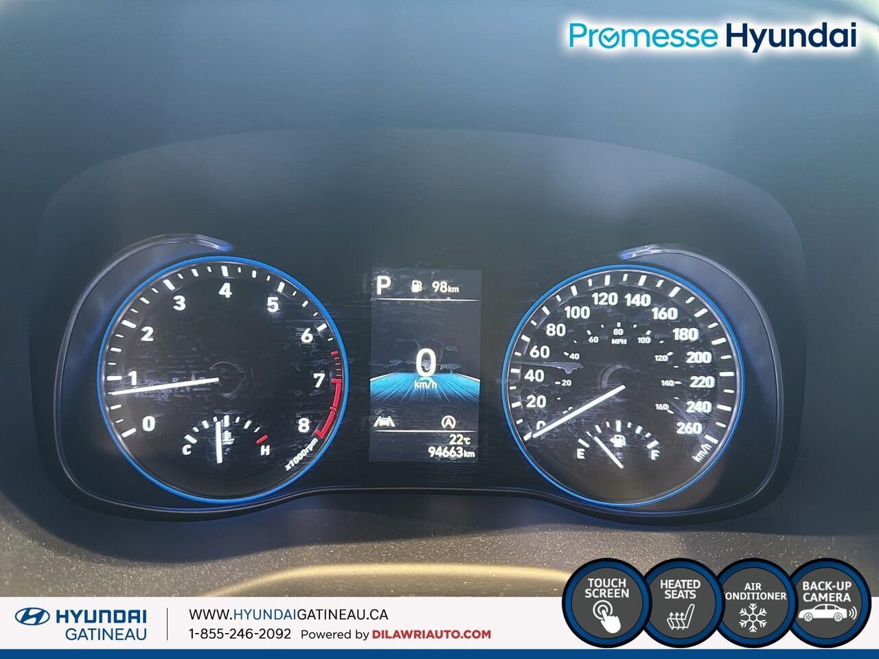 Hyundai Kona 2.0L Essential *** awd , sieges chauffant , certifier *** 2022 Noir Ottawa & Gatineau - photo #13