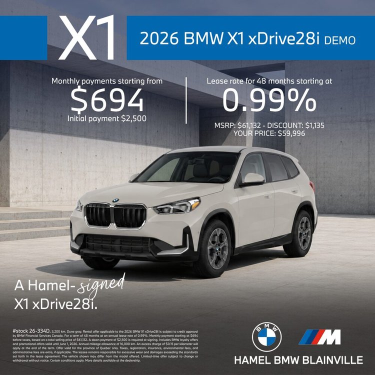 HAMEL BMW X1 xDRIVE28i 2026 EN