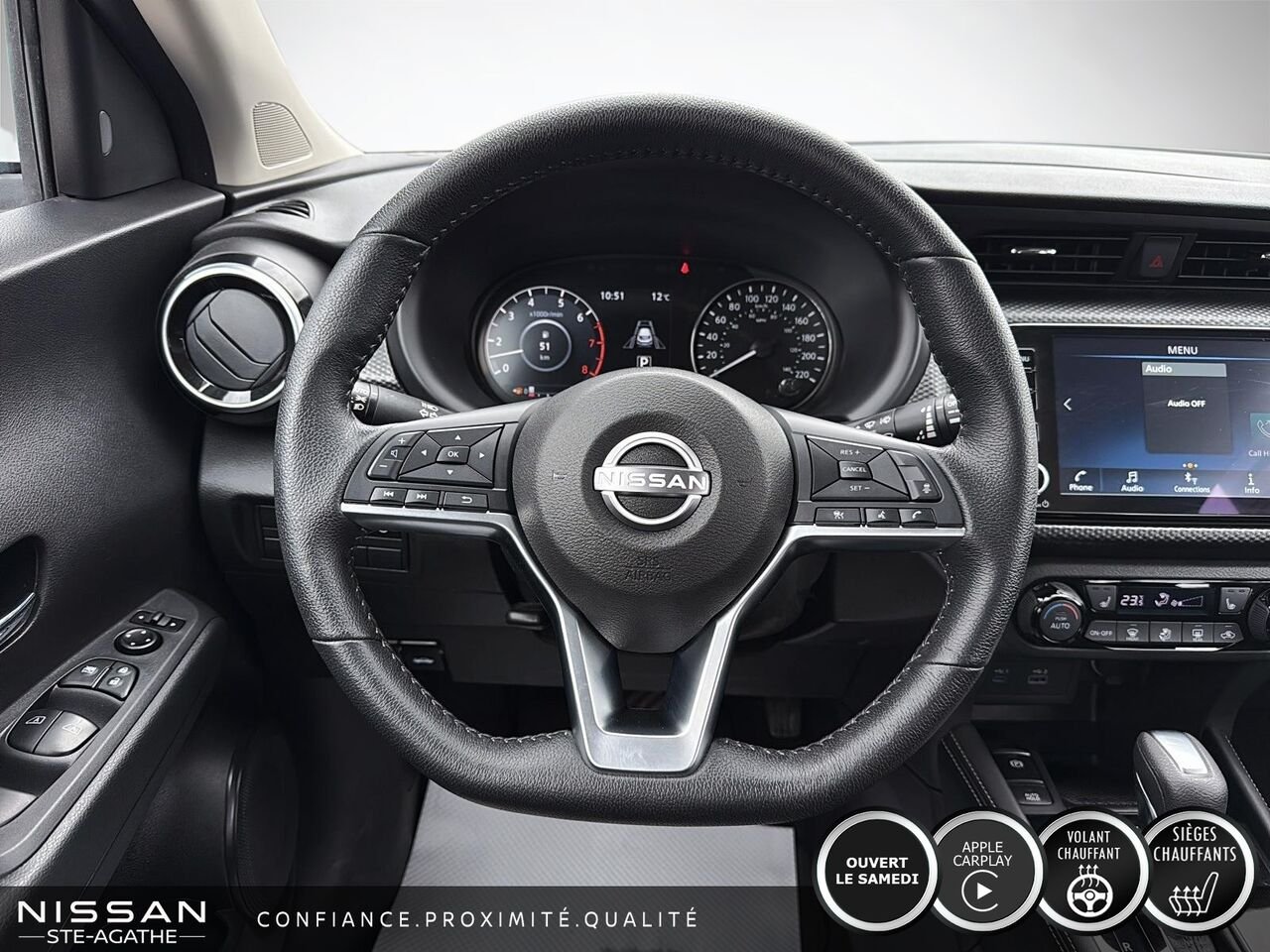 2024 Nissan Kicks SV | BAS KILO | CARPLAY | UN SEUL PROPRIÉTAIRE White Saint-Jérôme - photo #10
