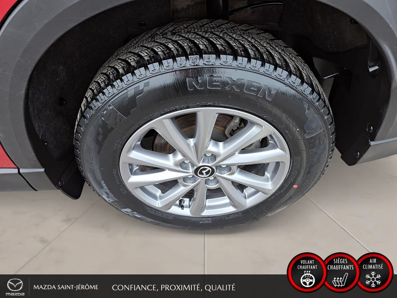 2025 Mazda CX-5 GS | CUIR | AWD | MAGS | Red Saint-Jérôme - photo #11