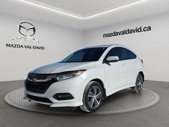 Honda HR-V Touring TI CVT, Navigation, Toit ouvrant, Démarreur à distance 2021 Blanc