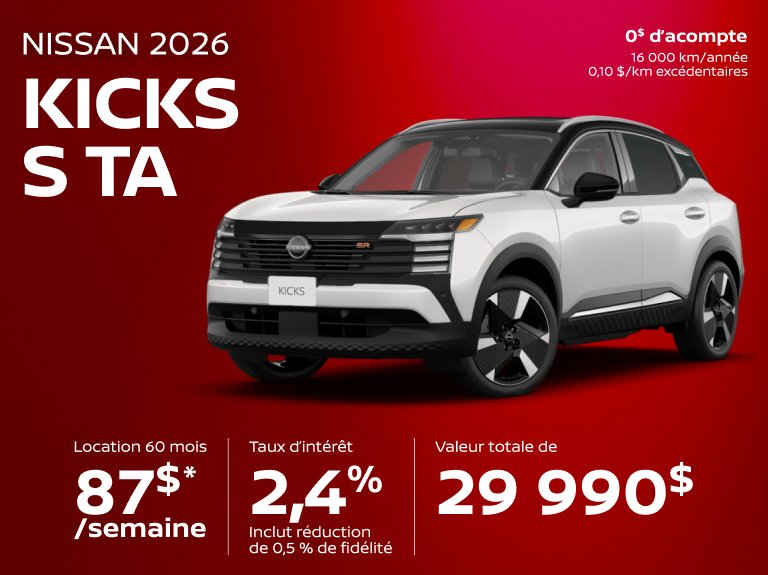 Nissan chomedey Accueil juin Kicks S