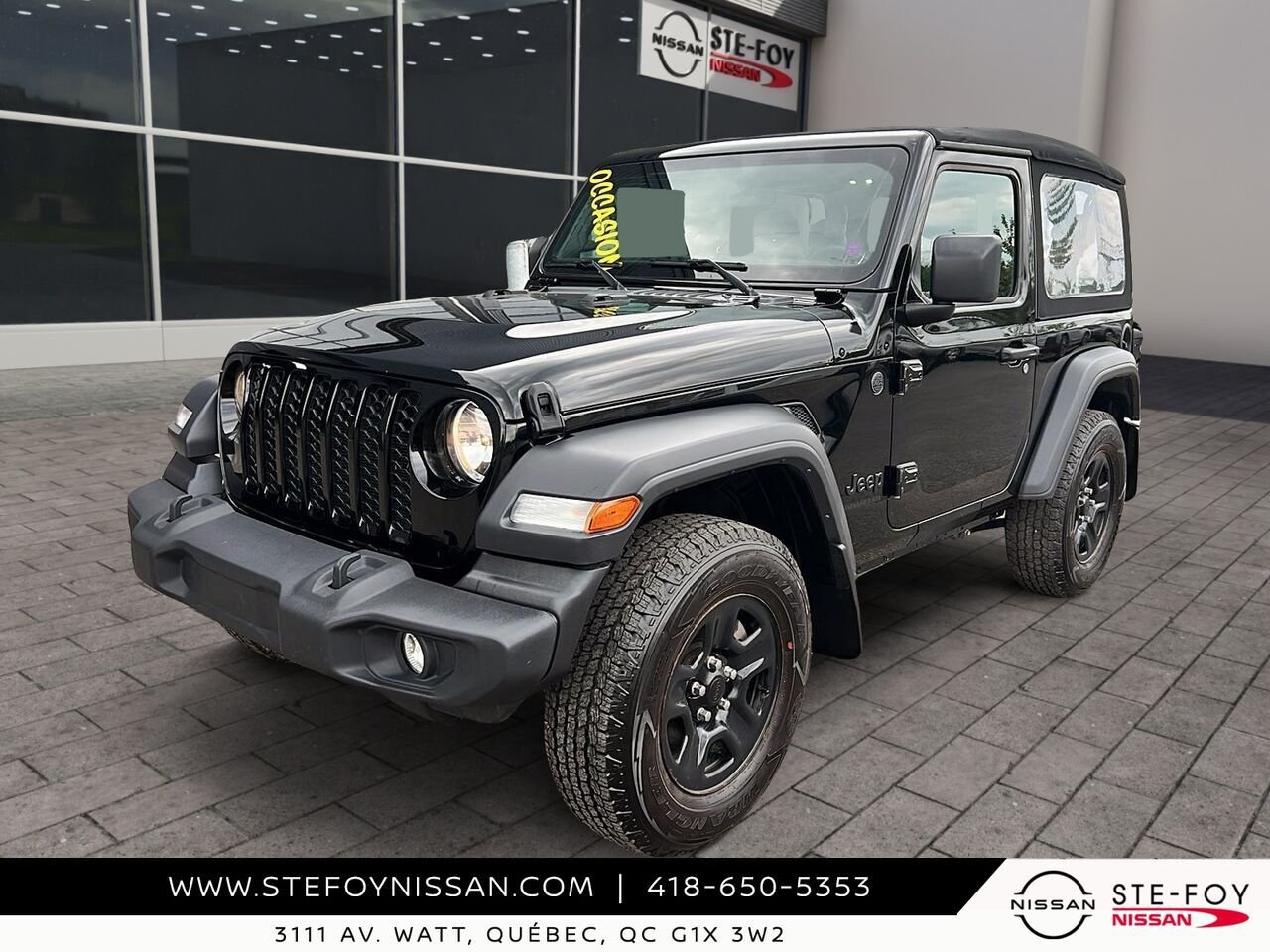 2024 Jeep Wrangler SPORT SOFT TOP QUICK ORDER PACK Black Ste-Foy - photo #0
