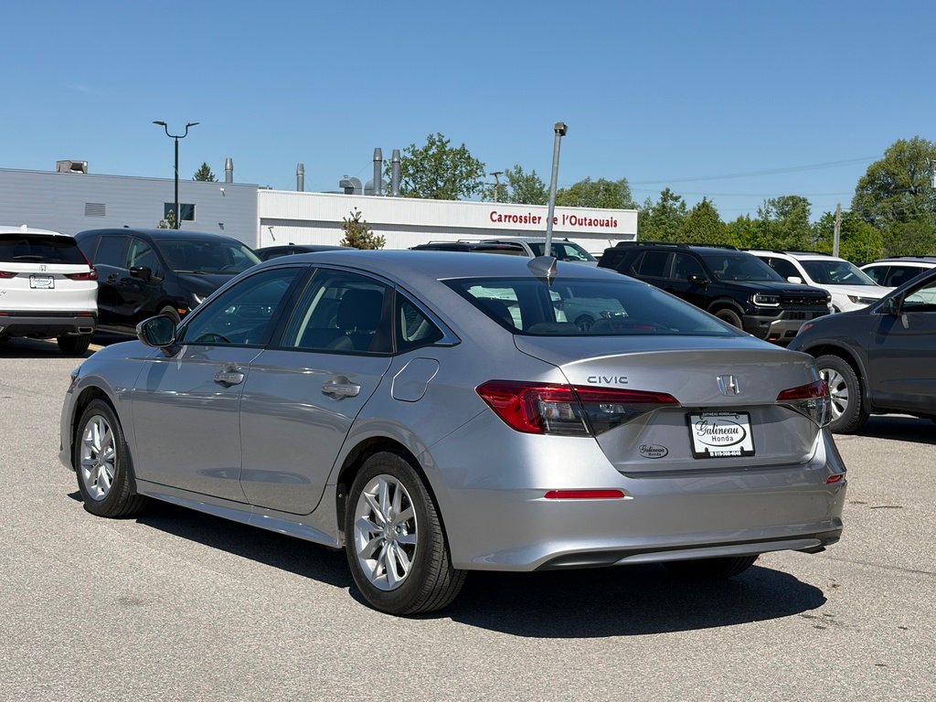 2024 Honda Civic Sedan EX CVT Silver Gatineau - photo #3
