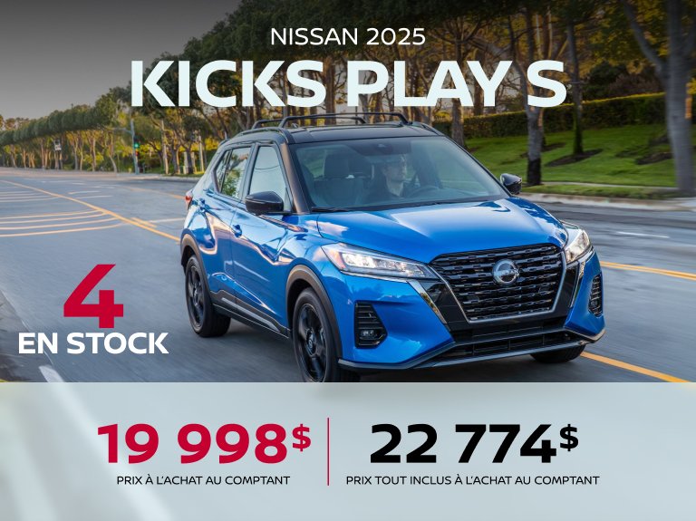 Nissan blainville Accueil avril KICKS PLAY