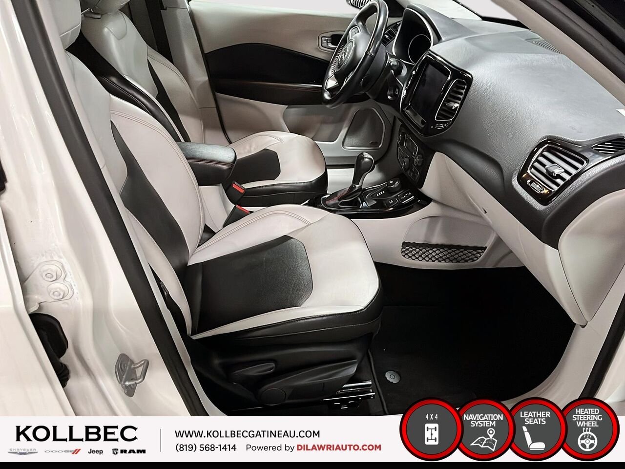 2018 JEEP COMPASS Limited 4x4 White Ottawa & Gatineau - photo #18
