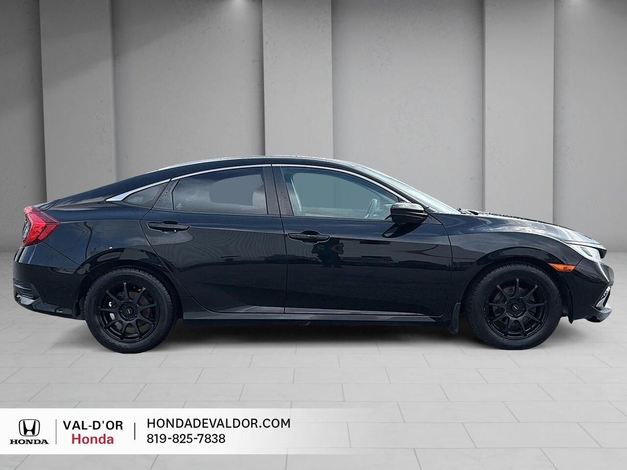Honda Civic Berline LX CVT 2019 Noir Val-d'Or - photo #4