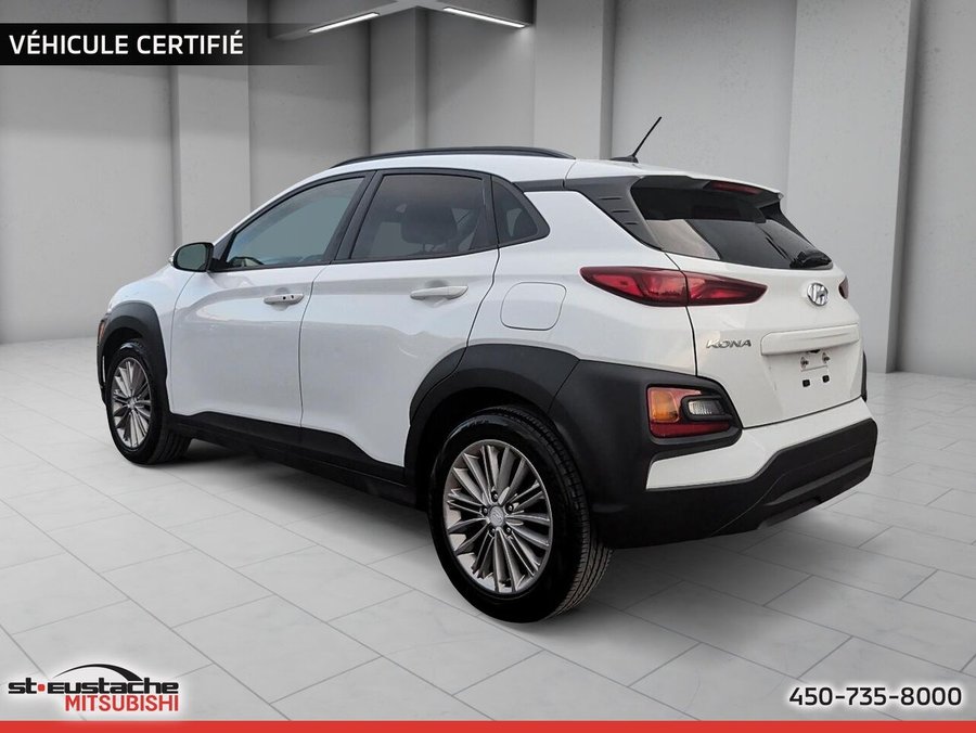 Hyundai Kona 2.0L LUXE AWD-CUIR-TOIT PANO-BANC CHAUFFANT-VOLANT CHAUFFANT-CAMERA DE RECUL 2018 Blanc