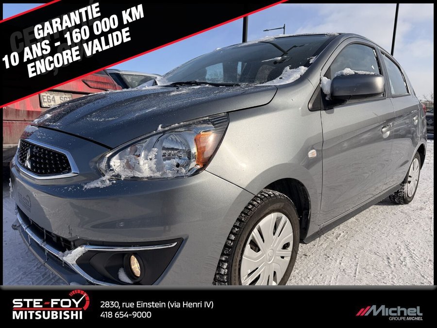 Mitsubishi Mirage ES, CAMÉRA DE RECUL, GARANTIE 2030, CLIMATISATION 2020 Gris