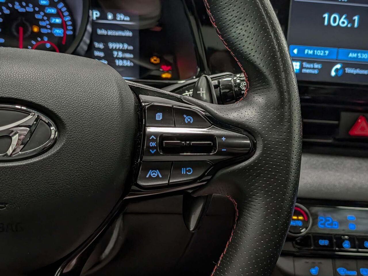 Hyundai ELANTRA Sedan N Line 1.6L Turbo Système de Son Bose 2021 Blanc Sherbrooke - photo #17