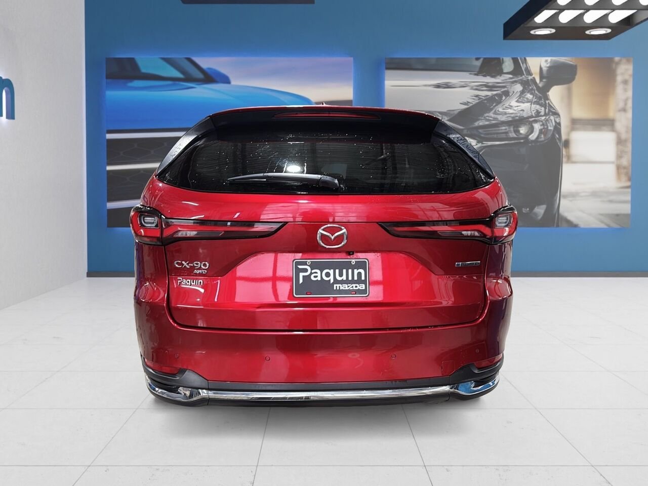 2024 Mazda CX-90 hybride léger Red Rouyn-Noranda - photo #3