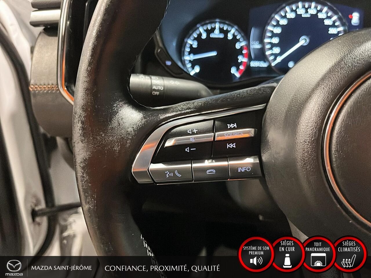 Mazda CX-50 GT avec moteur turbo | TOIT PANO | TOWING PACK | CUIR | AWD | 2023 Blanc Saint-Jérôme - photo #13