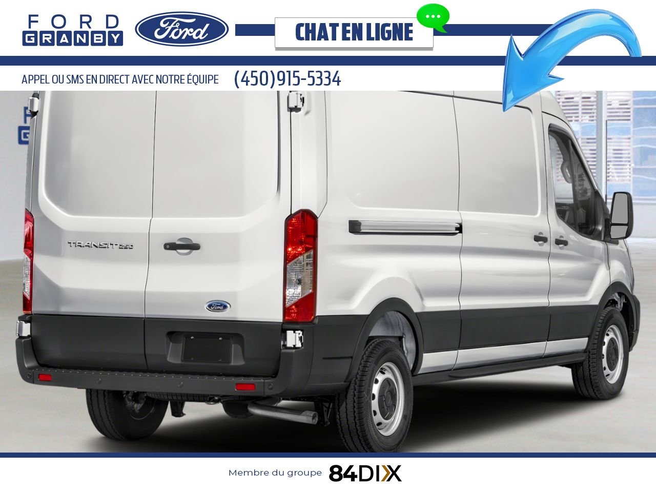 2025 Ford Transit Cargo Van Oxford White Granby - photo #2