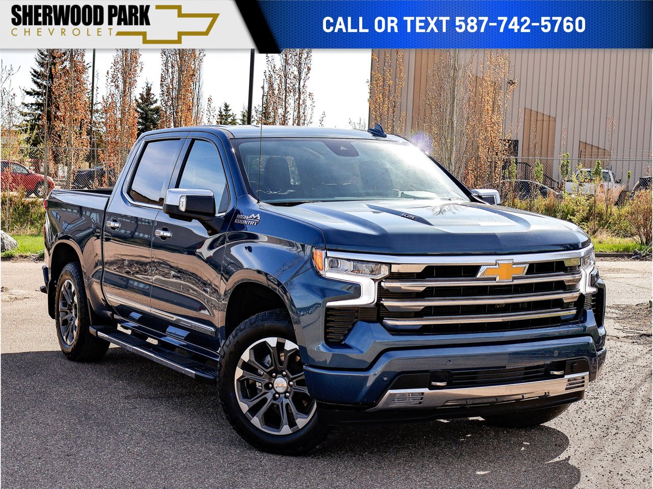 2024 Chevrolet Silverado 1500 4WD Crew Cab 147 High Country Blue Sherwood Park - photo #0