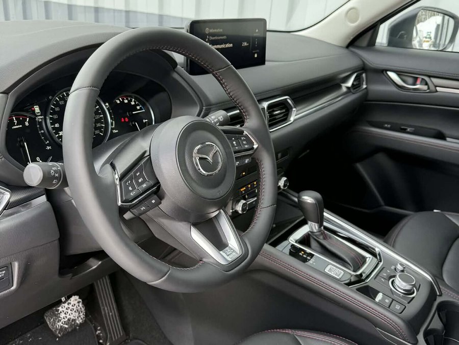 Mazda CX-5 Kuro AWD, Toit ouvrant, Sièges en cuir, Volant chauffant 2025 Blanc rhodium métallisé