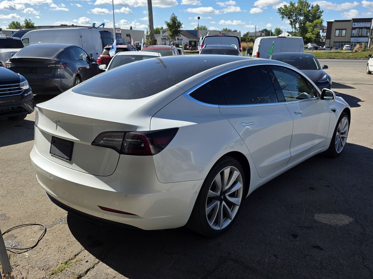 2020 Tesla Model 3 White  - photo #3