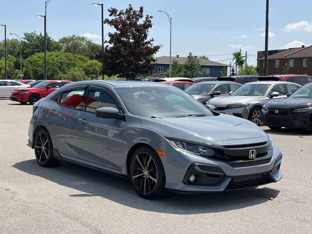 2021 Honda Civic Hatchback Sport CVT Grey Gatineau - photo #6