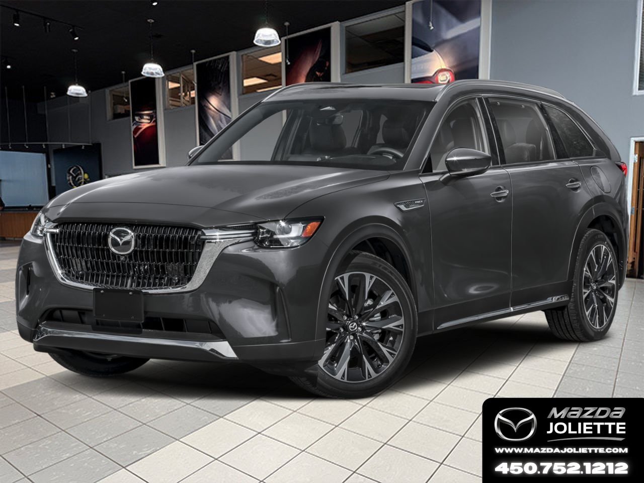 MAZDA CX-90 hybride rechargeable 2026 Gris mécanique métallisé Notre-Dame-des-Prairies - photo #0