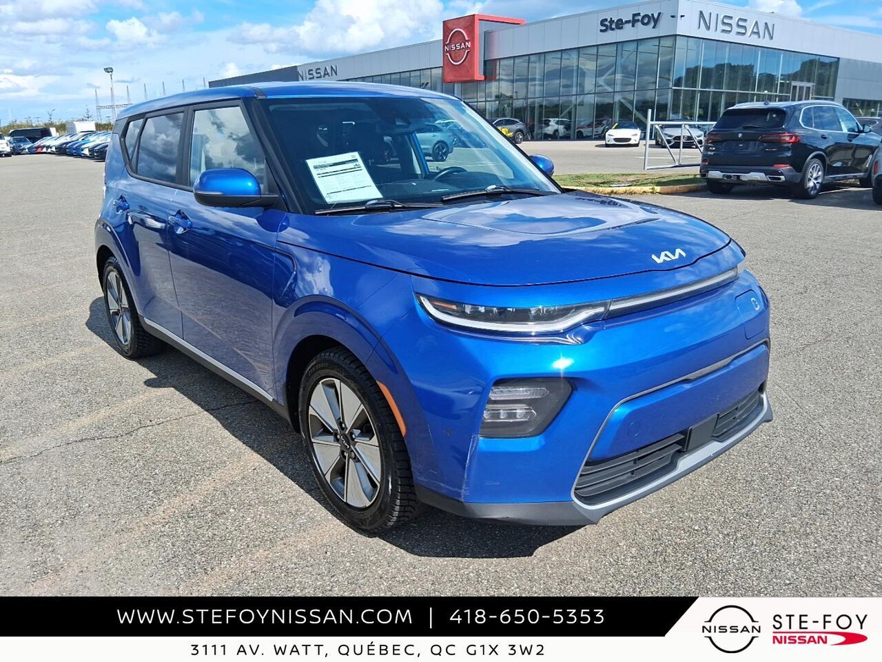 Blue 2022 Kia Soul EV Wagon Automatic